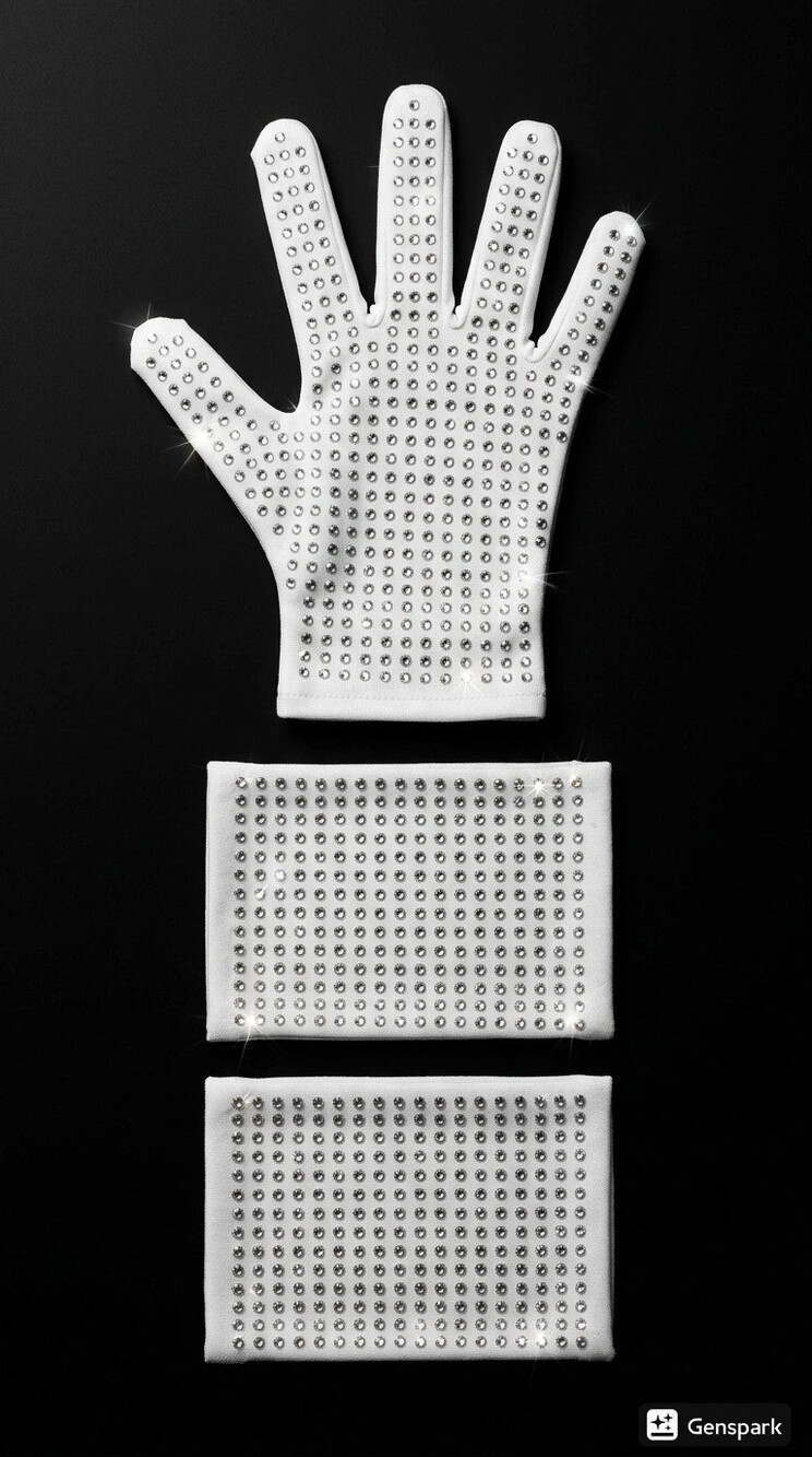 MJ Billie Jean Costume Set – Crystal Glove &  Leg Cuff Replica